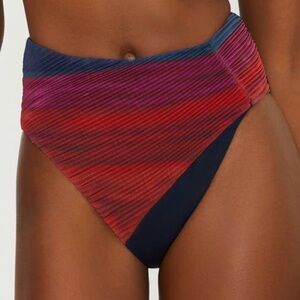 NWT BEACH RIOT Sz Small Frida High Waist Bikini Bottom Sorbet Sea